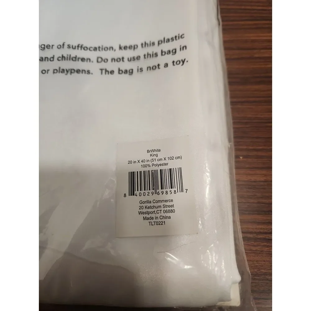 Lala‎ Loom Satin Set Of 2 Pillowcases  Bright White King 20